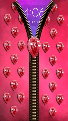 Screenshot of the application Diamond Zipper Screen Lock - #2
