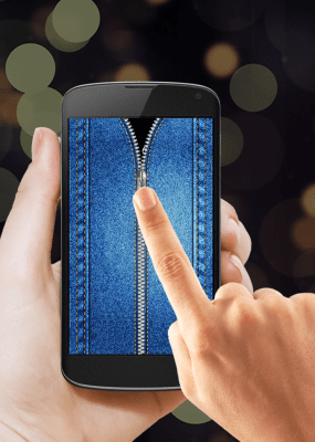 Screenshot of the application Jeans Zipper Lock Screen - #2