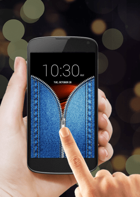 Screenshot of the application Jeans Zipper Lock Screen - #5