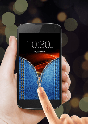 Screenshot of the application Jeans Zipper Lock Screen - #6