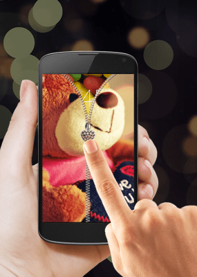 Screenshot of the application Teddy Bear Zipper Lock - #4