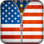 Download US Flag Zipper Lock