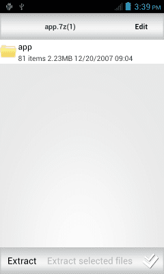 Screenshot of the application Rar Sharp - #4
