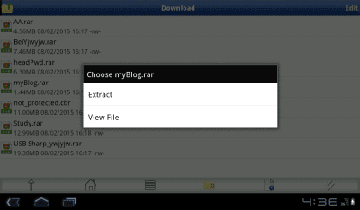 Screenshot of the application Rar Sharp - #7