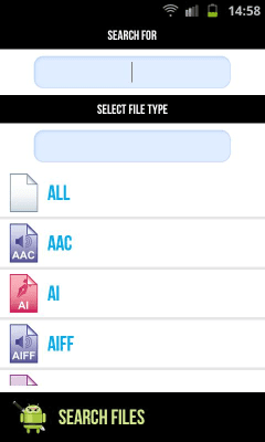 Screenshot of the application Ninja Search - #2