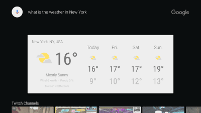 Screenshot of the application Google app for Android TV - #4