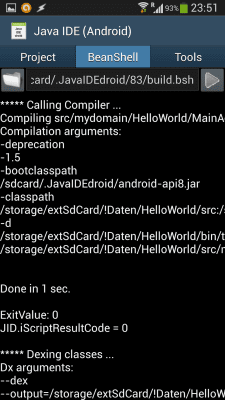 Screenshot of the application JavaIDEdroid - #5