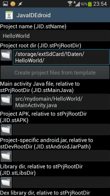 Screenshot of the application JavaIDEdroid - #8