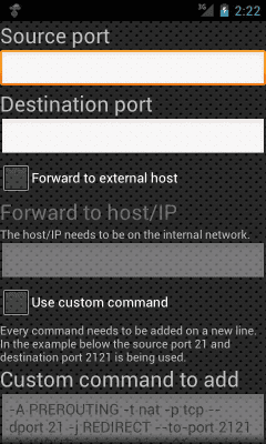 Screenshot of the application Port Forwarder Ultimate - #3