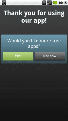Screenshot of the application AppBrain SDK demo - #2
