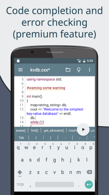 Screenshot of the application Cxxdroid - #6