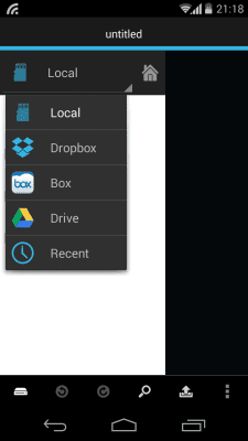 Screenshot of the application DroidEdit (free code editor) - #2