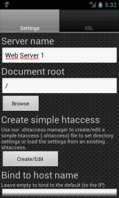 Screenshot of the application Web Server Ultimate - #2