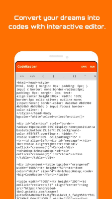Screenshot of the application Code Master - #3