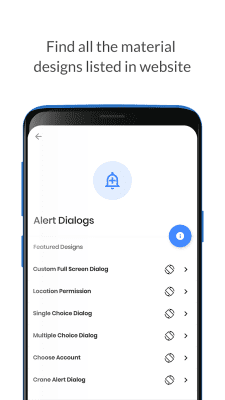 Screenshot of the application CodeX - Android Material UI Templates - #2
