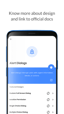 Screenshot of the application CodeX - Android Material UI Templates - #3