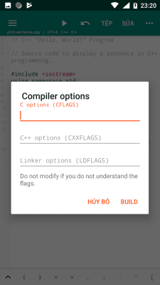 Screenshot of the application CPP N-IDE - C/C++ Compiler & Programming - Offline - #4