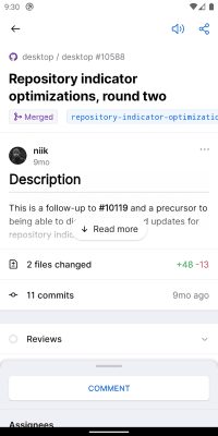 Screenshot of the application GitHub - #2
