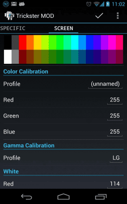 Screenshot of the application Trickster MOD Kernel Settings - #7