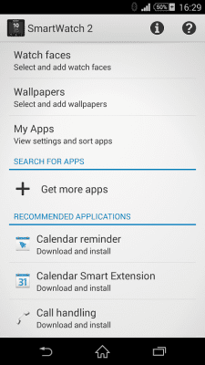 Screenshot of the application SmartWatch 2 SW2 - #5
