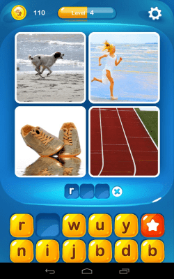 Screenshot of the application 4 Pics 1 Word - Pics and Words - #9