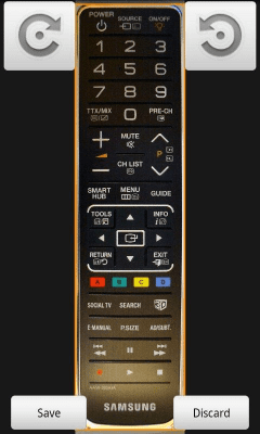 Screenshot of the application BlueIR - universal remote control - #3