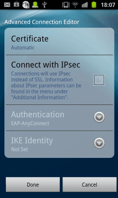 Screenshot of the application Rooted AnyConnect - #4