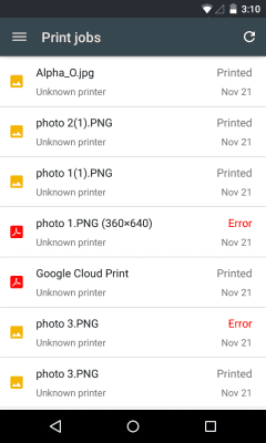 Screenshot of the application Virtual printer - #3