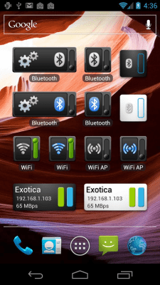 Screenshot of the application Bluetooth Widget - #5