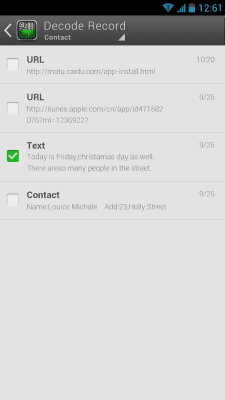 Screenshot of the application OK Scan(QR&Barcode) - #4