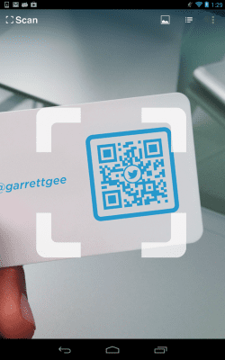 Screenshot of the application QR Code Reader - #3