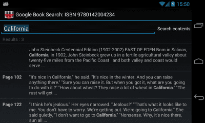 Screenshot of the application Barcode Scanner - #4