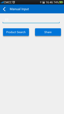 Screenshot of the application QR and Barcode Scanner - #4