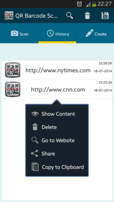 Screenshot of the application QR BARCODE SCANNER from WB Development Team - #3
