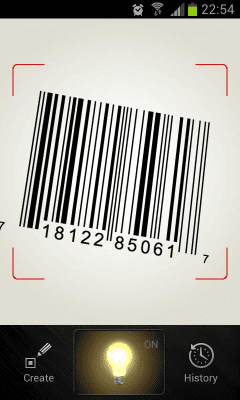 Screenshot of the application QR Barcode scanner +Flashlight - #2