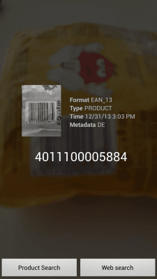 Screenshot of the application QR barcode scanner - #2