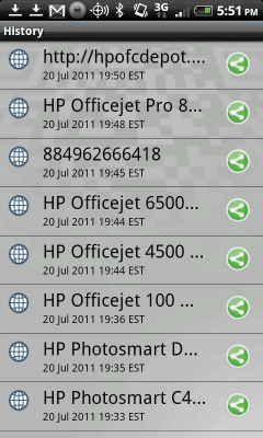 Screenshot of the application HP CODESCAN - #3