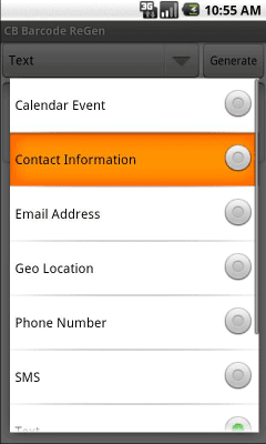 Screenshot of the application CB Barcode ReGen - #4