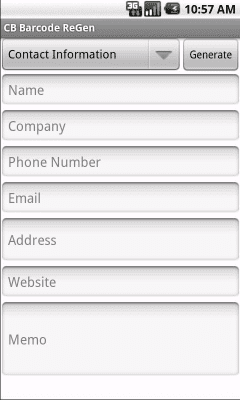 Screenshot of the application CB Barcode ReGen - #6