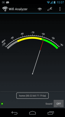 Screenshot of the application WiFi Analyzer - #3