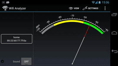 Screenshot of the application WiFi Analyzer - #7