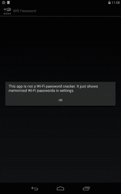 Screenshot of the application Wifi Password(ROOT) - #4