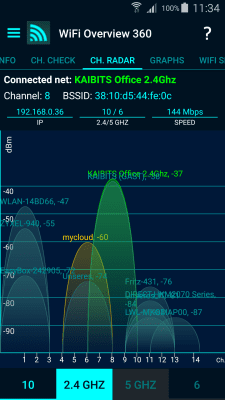 Screenshot of the application WiFi Overview 360 - #4