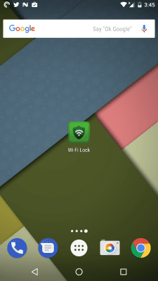 Screenshot of the application WiFi Lock - #2