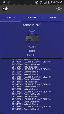 Screenshot of the application Wifi Fixer - #2