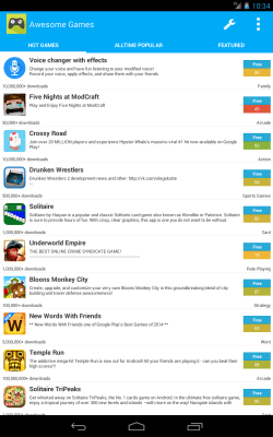Screenshot of the application AppBrain Find Awesome Games - #3