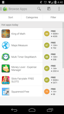 Screenshot of the application AppBrain App Market - #2