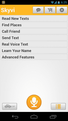 Screenshot of the application Skyvi (Siri for Android) - #6