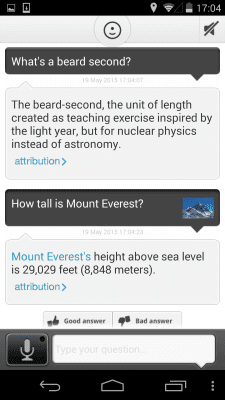 Screenshot of the application Evi - #2