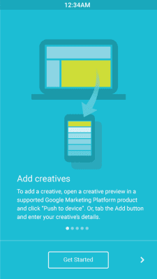 Screenshot of the application Google Creative Preview - #4